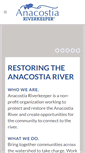 Mobile Screenshot of anacostiariverkeeper.org