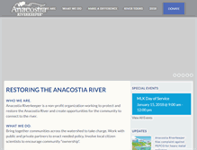Tablet Screenshot of anacostiariverkeeper.org